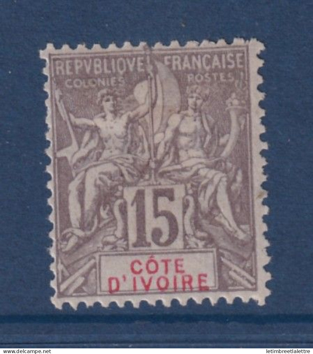 Côte d'Ivoire - YT n° 15 * - Neuf avec charnière - 1900