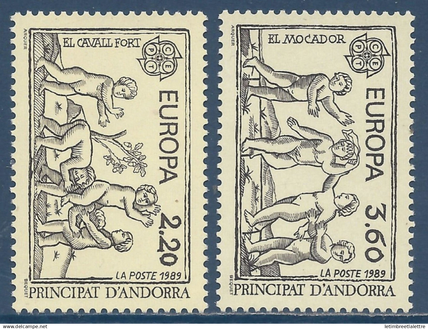 Andorre Français - YT n° 378 et 379 ** - Neuf sans charnière - 1989