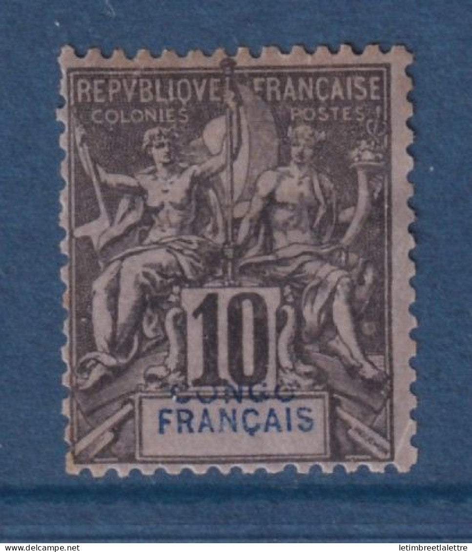 Congo - variété - YT n° 16 * légende déplacée - Neuf avec charnière - 1892