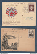 France - Carte Maximum - journée du timbre Lyon et Granville - Renouard de Villayer - 1944 1946