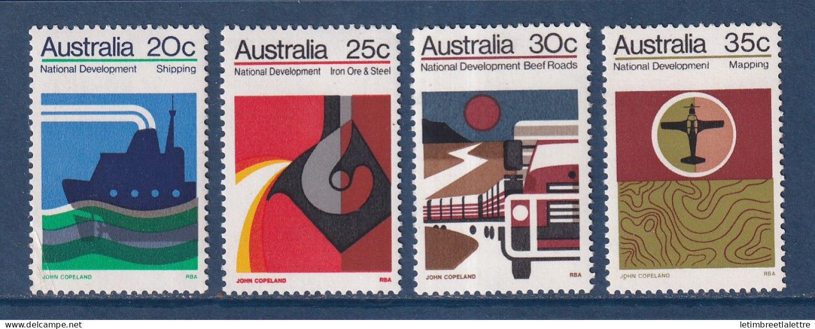 Australie - YT n° 491 à 494 ** - Neuf sans charnière - 1973