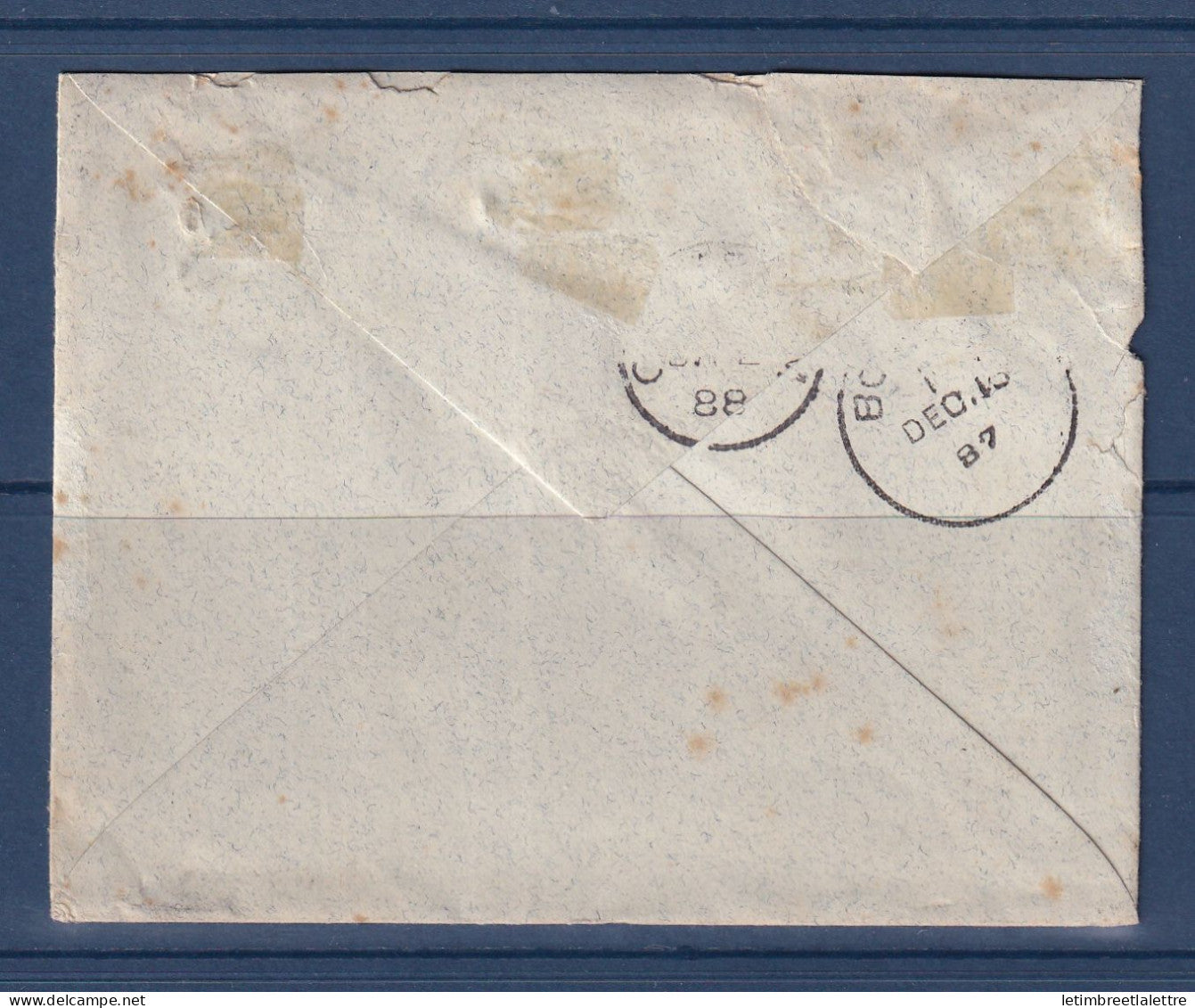 Birmanie - Burma - avec Inde YT n° 27 et 33 sur lettre pour Cheltenham ( Angleterre ) - 1888