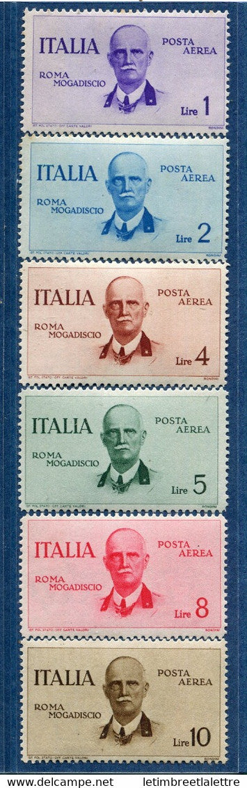 ⭐ Italie - Poste Aérienne - YT n° 78 à 83 ** - Neuf sans charnière - 1934 ⭐