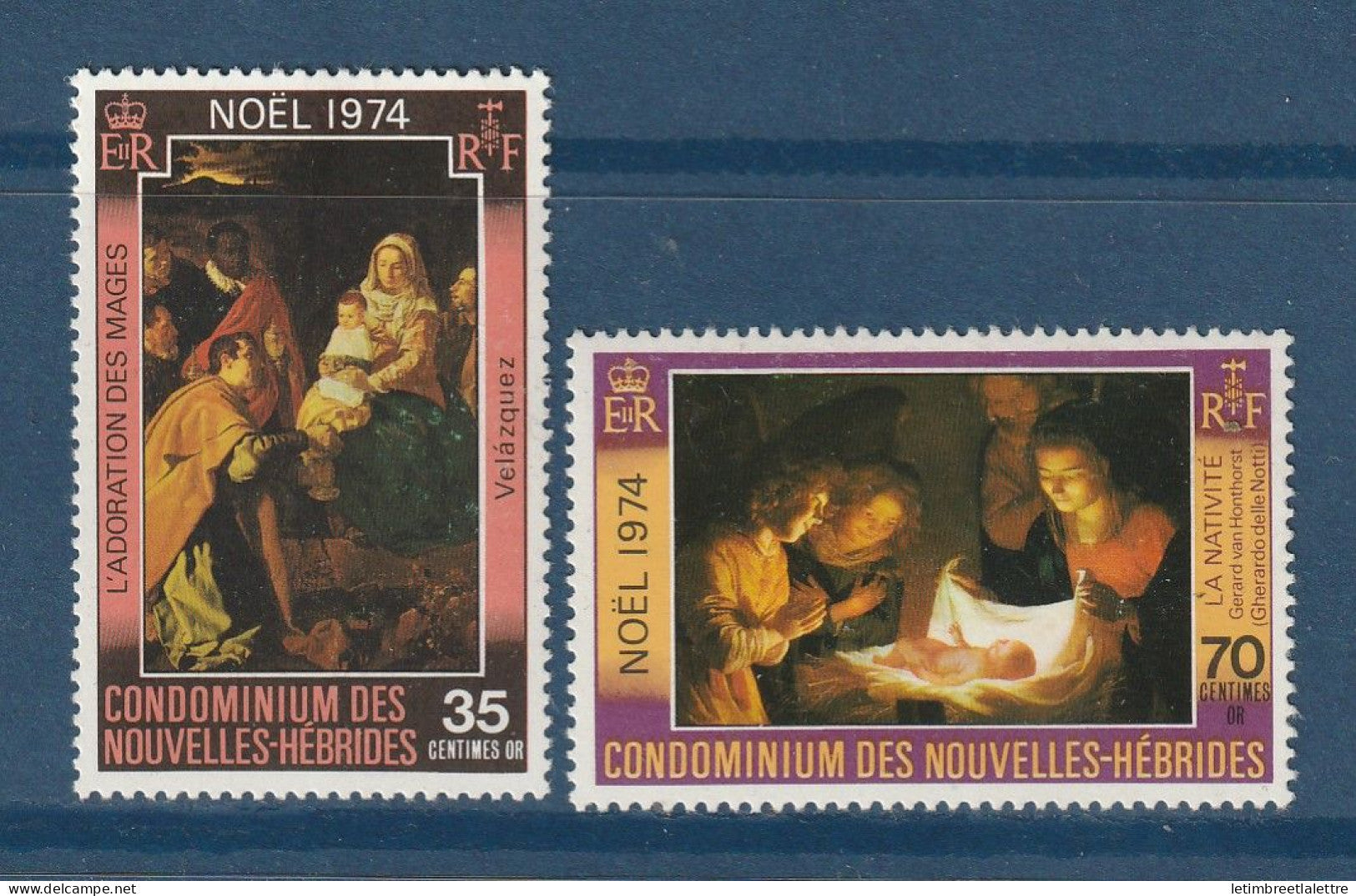 Nouvelles Hébrides - YT n° 404 et  405 **  - neuf sans charnière - 1974