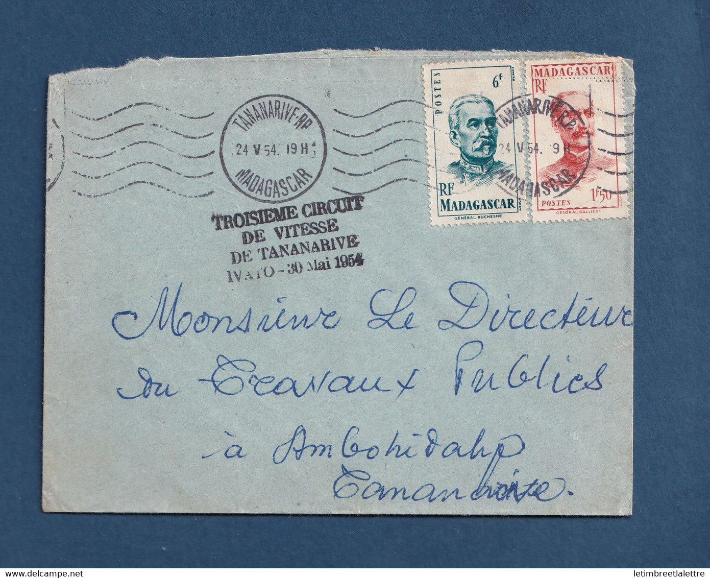⭐ Madagascar - troisième circuit de vitesse de Tananarive le 30 Mai 1954 ⭐
