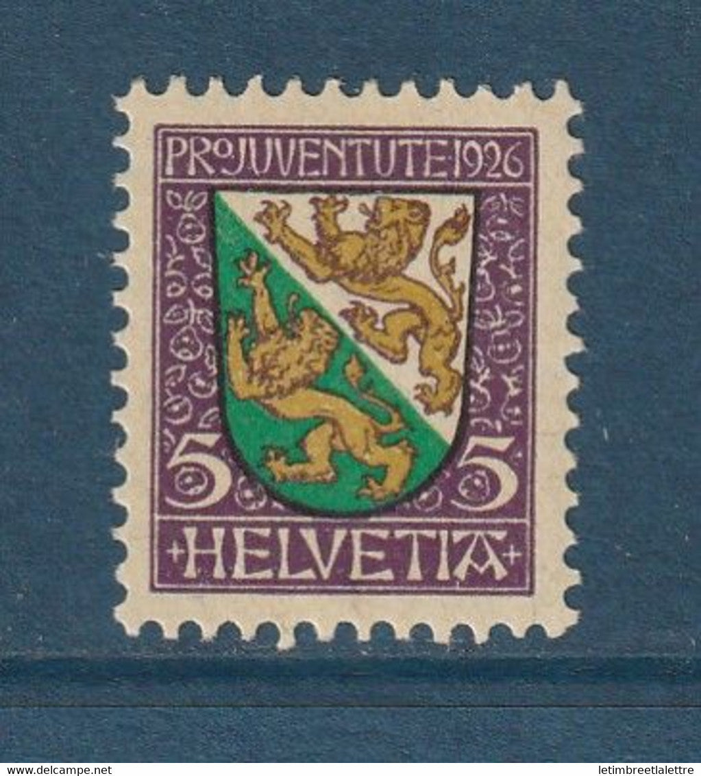 Suisse - YT n° 222 ** - Neuf sans charnière - 1926