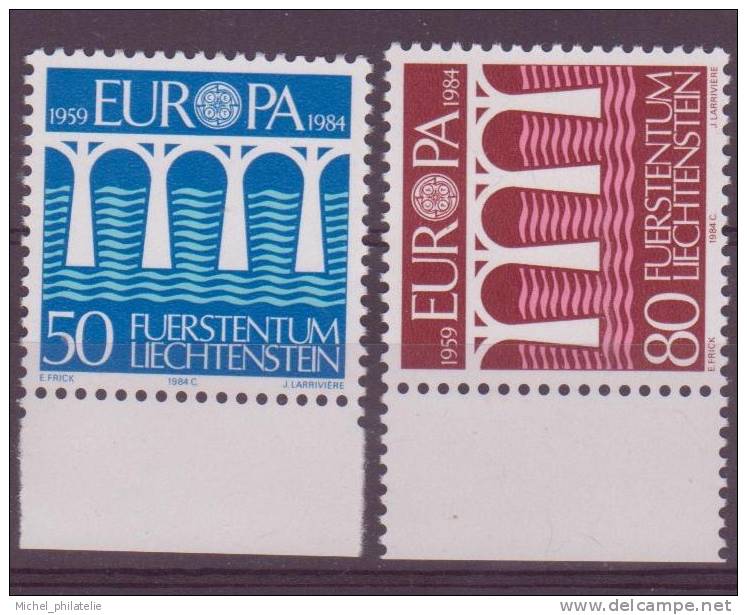 ⭐ Liechtenstein - YT n° 778 et 779 ** - Neuf sans charnière - 1984 ⭐
