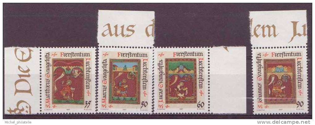 ⭐ Liechtenstein - YT n° 871 à 877 ** - Neuf sans charnière - 1987 ⭐