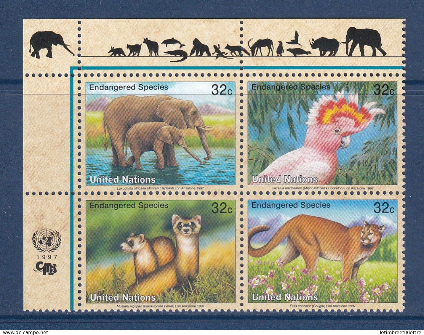 Nations Unies - New York - YT n° 720 à 723 ** - Neuf sans charnière - 1997