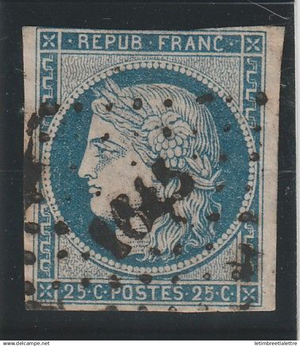 France - YT n° 4 oblitéré PC Petit Chiffre 1645 - Lanouaille