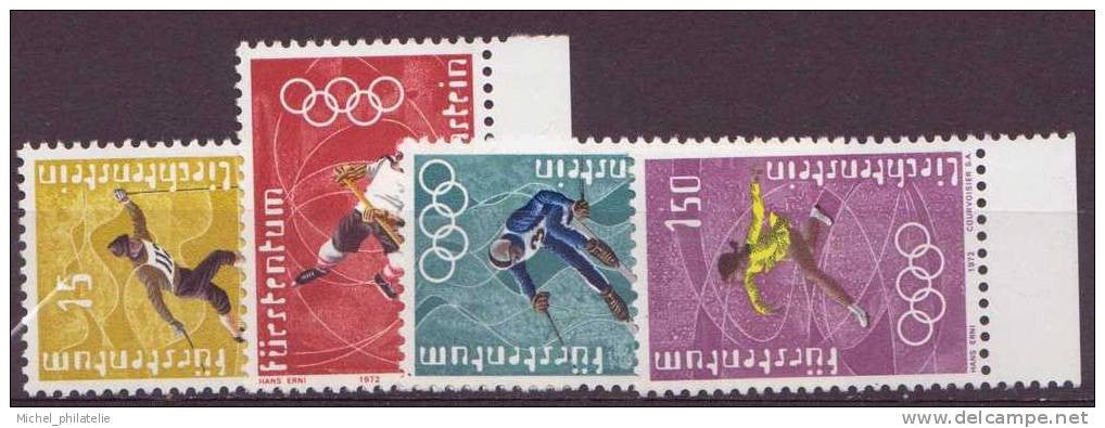 Liechtenstein - YT n° 494 à 497 ** - neuf sans charnière - 1972