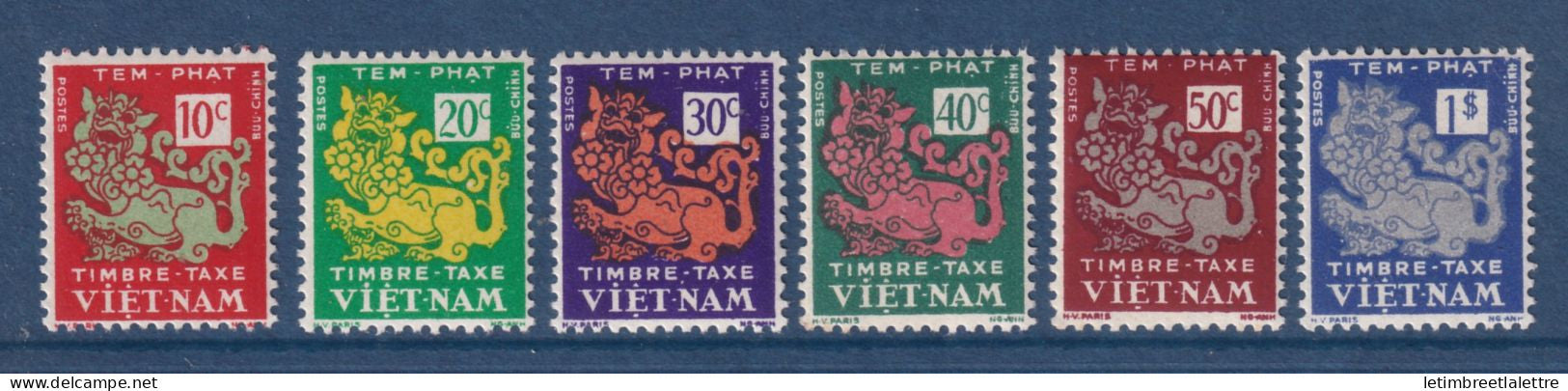 Vietnam - Taxe - YT n° 1 à 6 ** - Neuf sans charnière - 1952