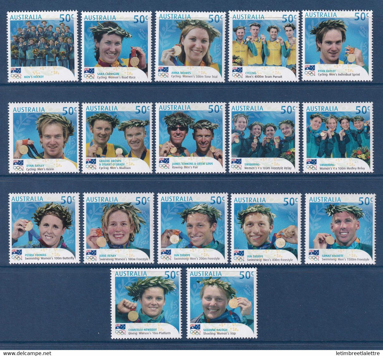 Australie - YT n° 2241 à 2257 ** - Neuf sans charnière - 2004
