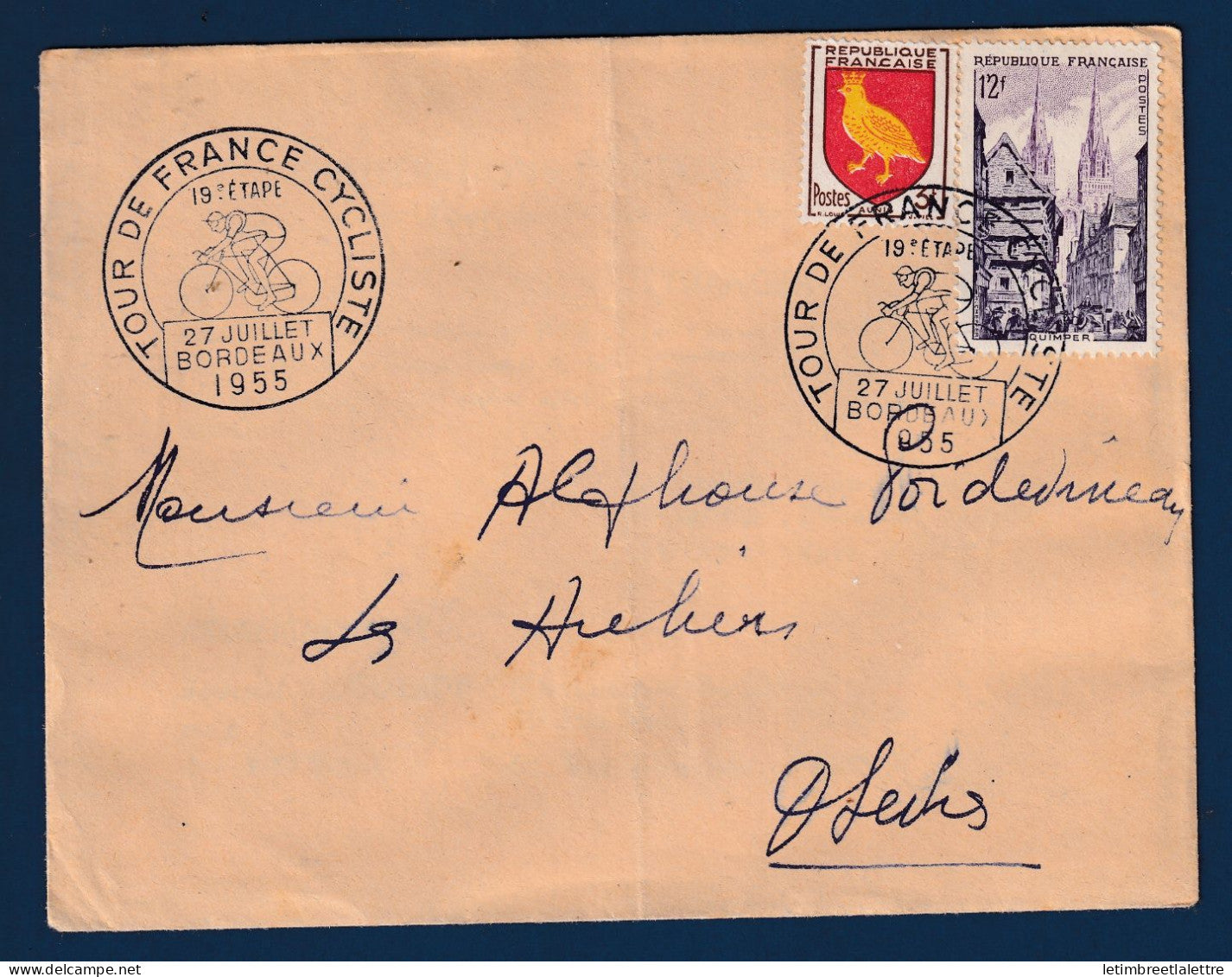 France - Tour de France Cycliste - 19 -ème étape - Bordeaux - 1955