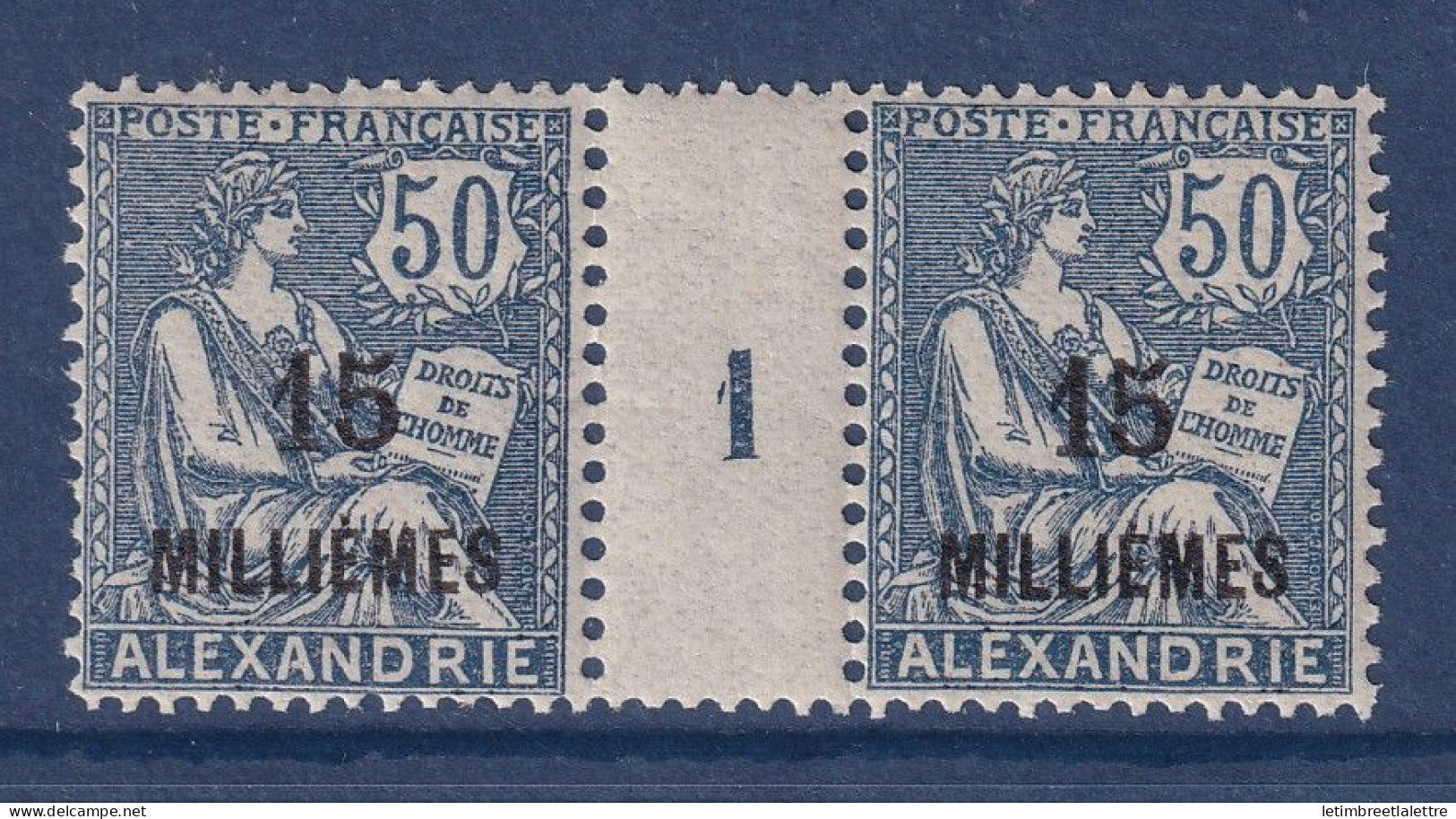 Alexandrie - YT n° 62 ** Millésime 1 - Neuf sans charnière - 1921 1923