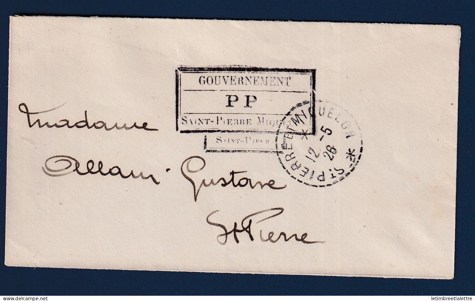Saint Pierre et Miquelon - PP Port payé sans valeur indiquée - 1928