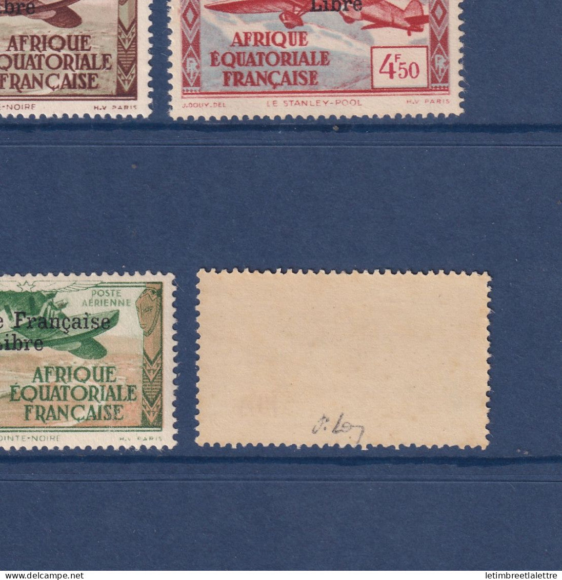 AEF - Poste Aérienne - YT n° 14 à 21 ** - Neuf sans charnière - Signé - 1940