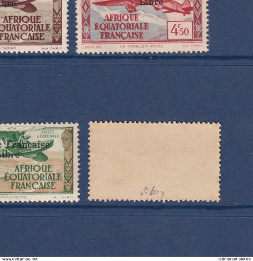 AEF - Poste Aérienne - YT n° 14 à 21 ** - Neuf sans charnière - Signé - 1940