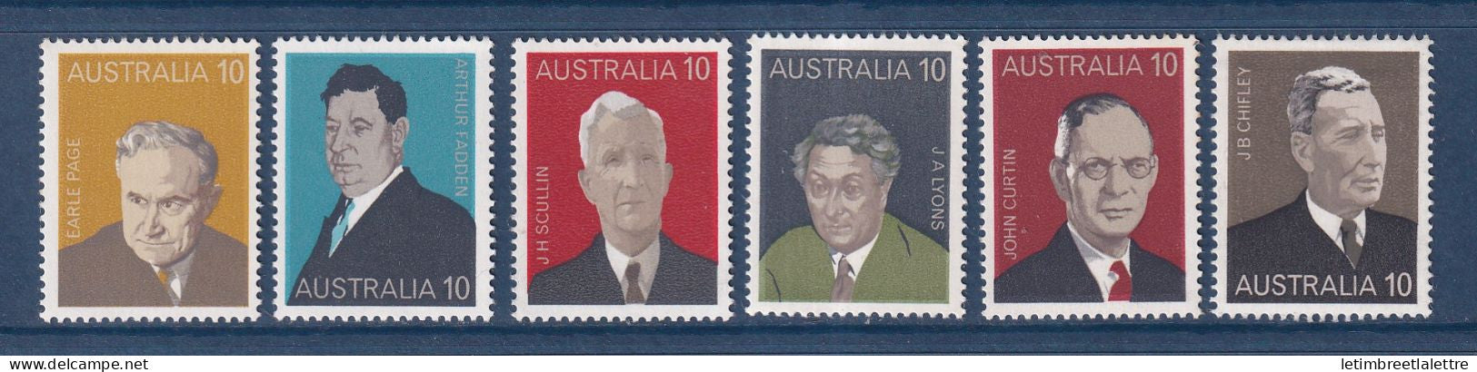 Australie - YT n° 558 à 563 ** - Neuf sans charnière - 1975