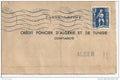 Timbre d'Algérie oblitéré hors Algérie, à St Gervais les bains ( france ) en1953