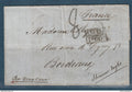 Mexique - Enveloppe de Mazaltan en 1857 avec marque d'échange pour Bordeaux