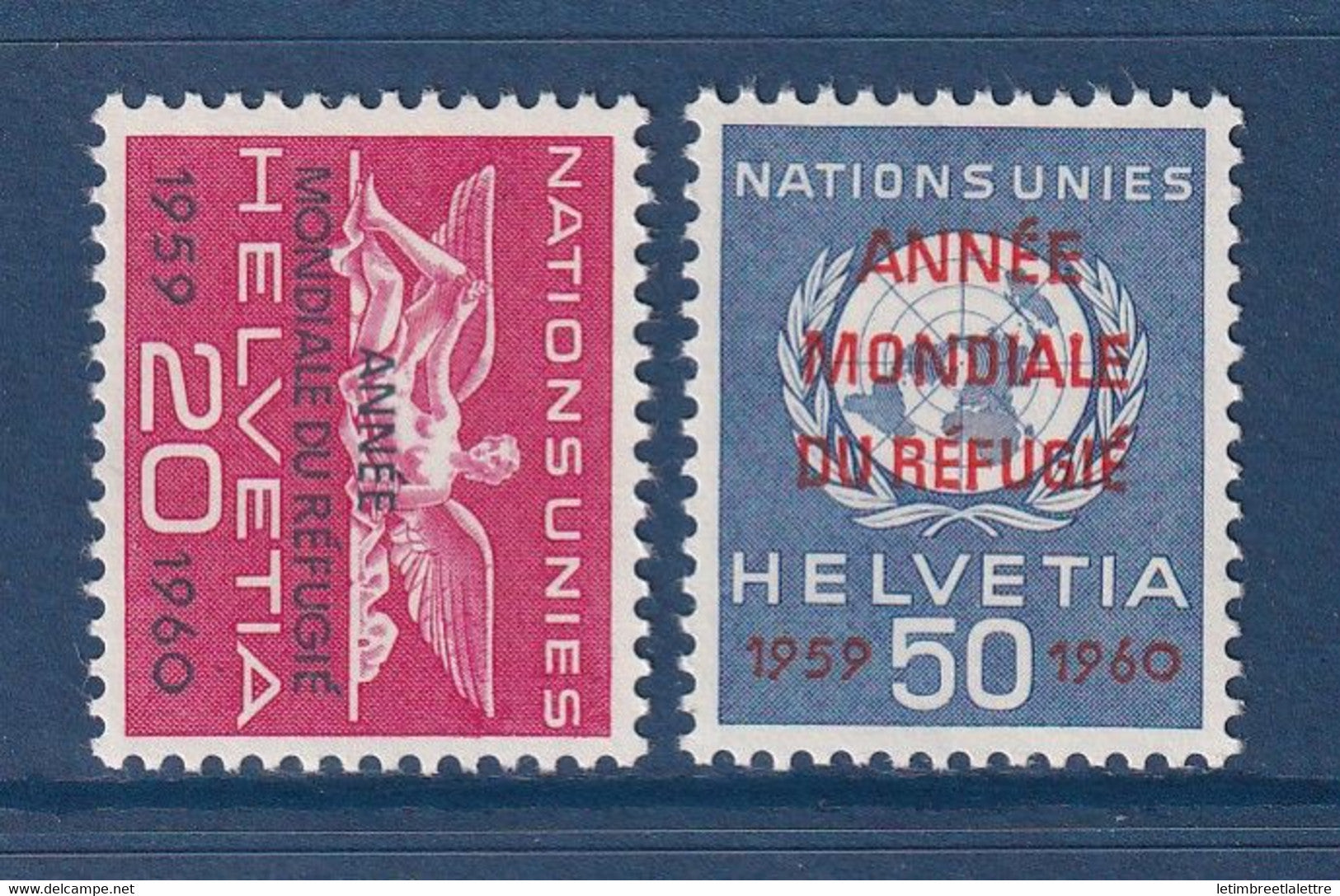 ⭐ Suisse - YT service n° 408 et 409 ** - Neuf sans charnière - 1960 ⭐