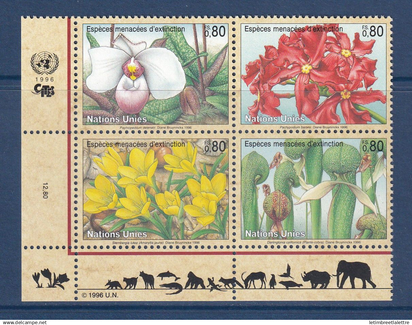 Nations Unies - Genève - YT n° 308 à 311 ** - Neuf sans charnière - 1996