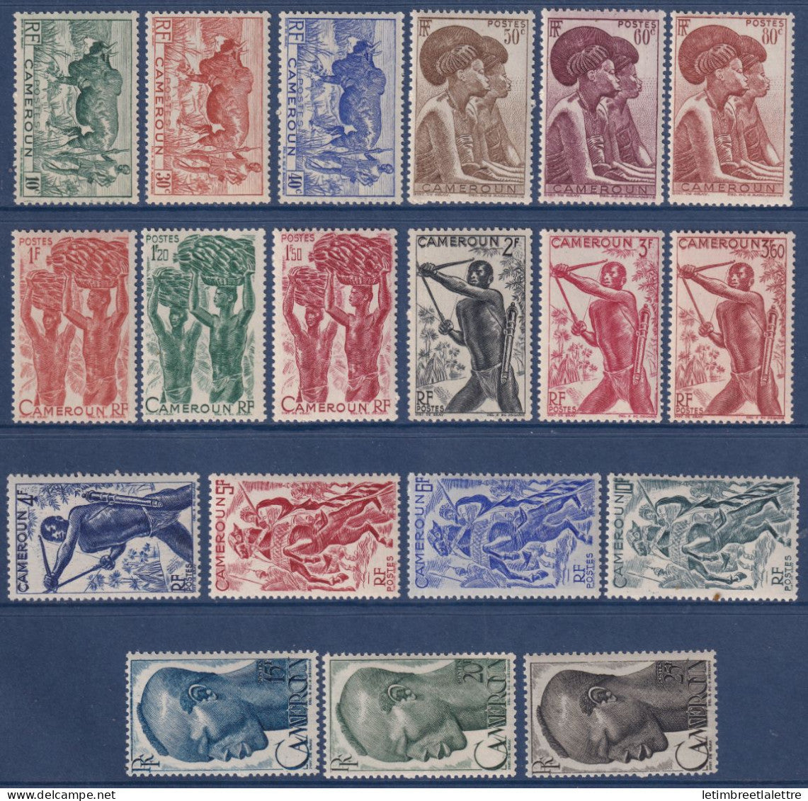Cameroun - YT n° 276 à 294 ** - neuf sans charnière - 1946