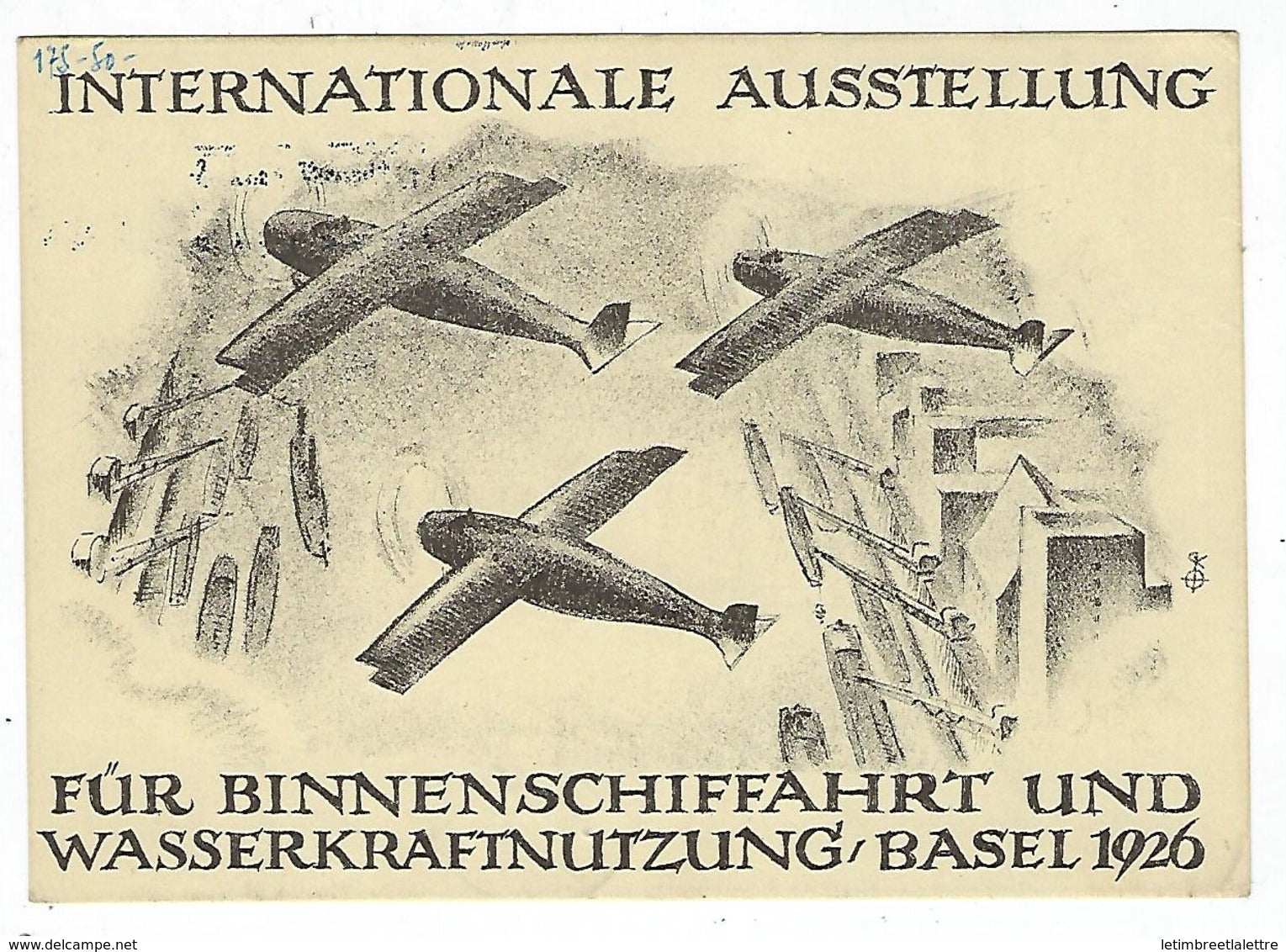 Carte de Suisse, Bâle - Schafhause, le 1 / 7 1926, chargé recommandé avec vignette