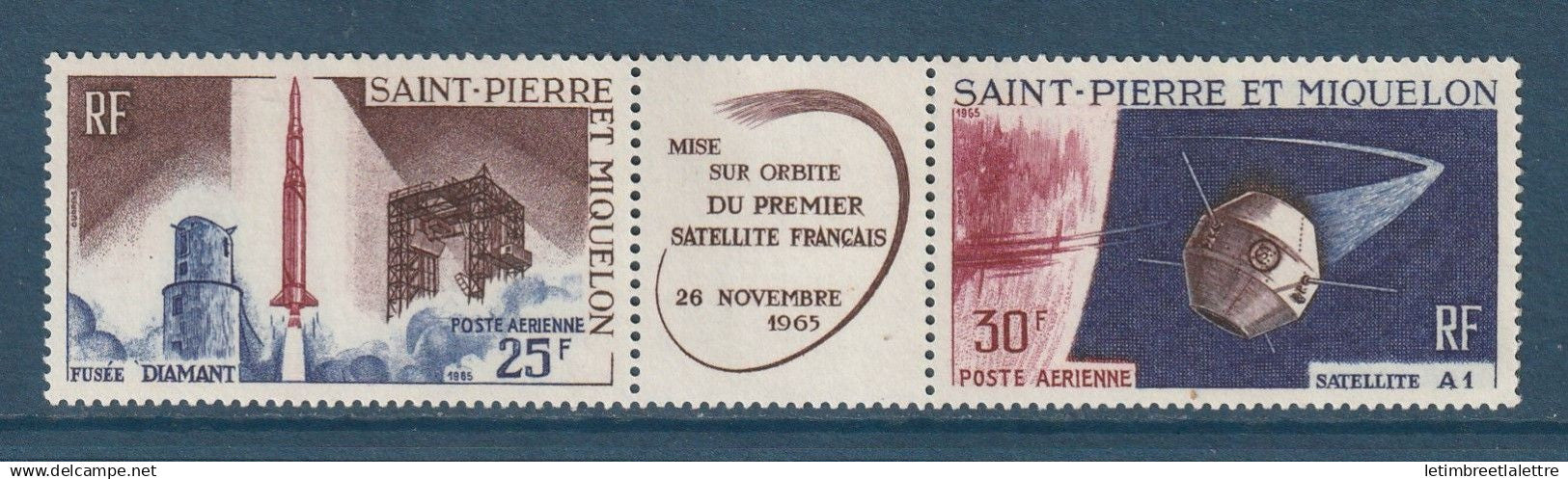 Saint Pierre et Miquelon - Poste Aérienne - YT PA n° 33 et 34 A * - Neuf avec charnière - 1966