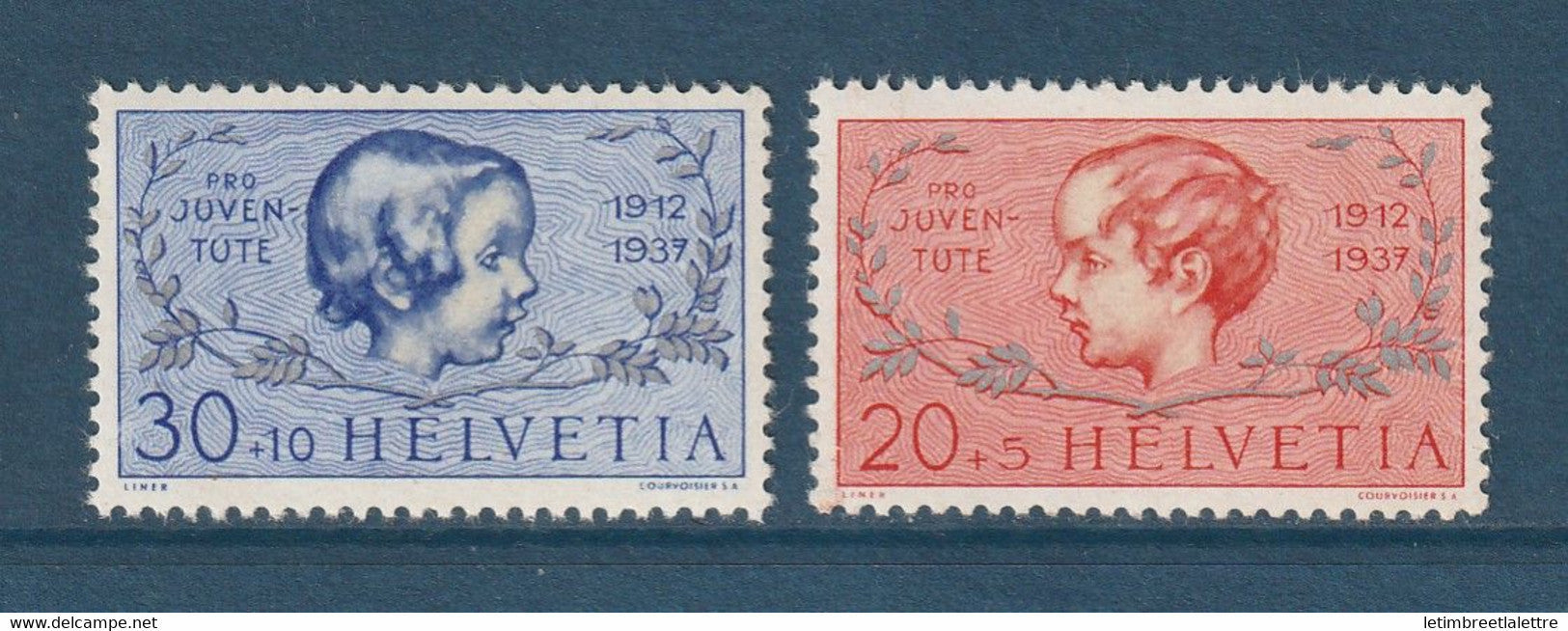 Suisse - YT n° 305 et 306 ** - Neuf sans charnière - 1937