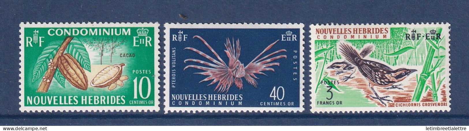 Nouvelles Hébrides - YT n° 215 à 218 ** Manque n° 216 et défaut sur gomme du 215 - Neuf sans charnière - 1965