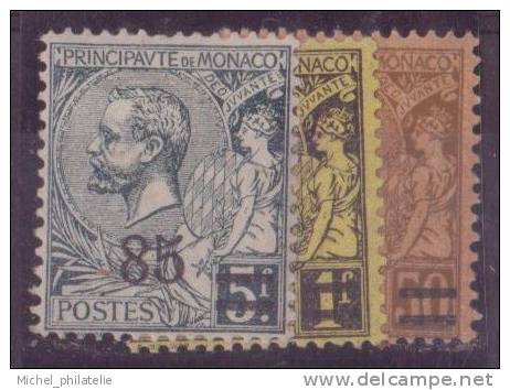 MONACO N° 70/72* NEUF AVEC CHARNIERE