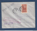 Madagascar - voyage d'études Assolant - lettre transportée par avion pour Belo sur Tsiribihina - 1936