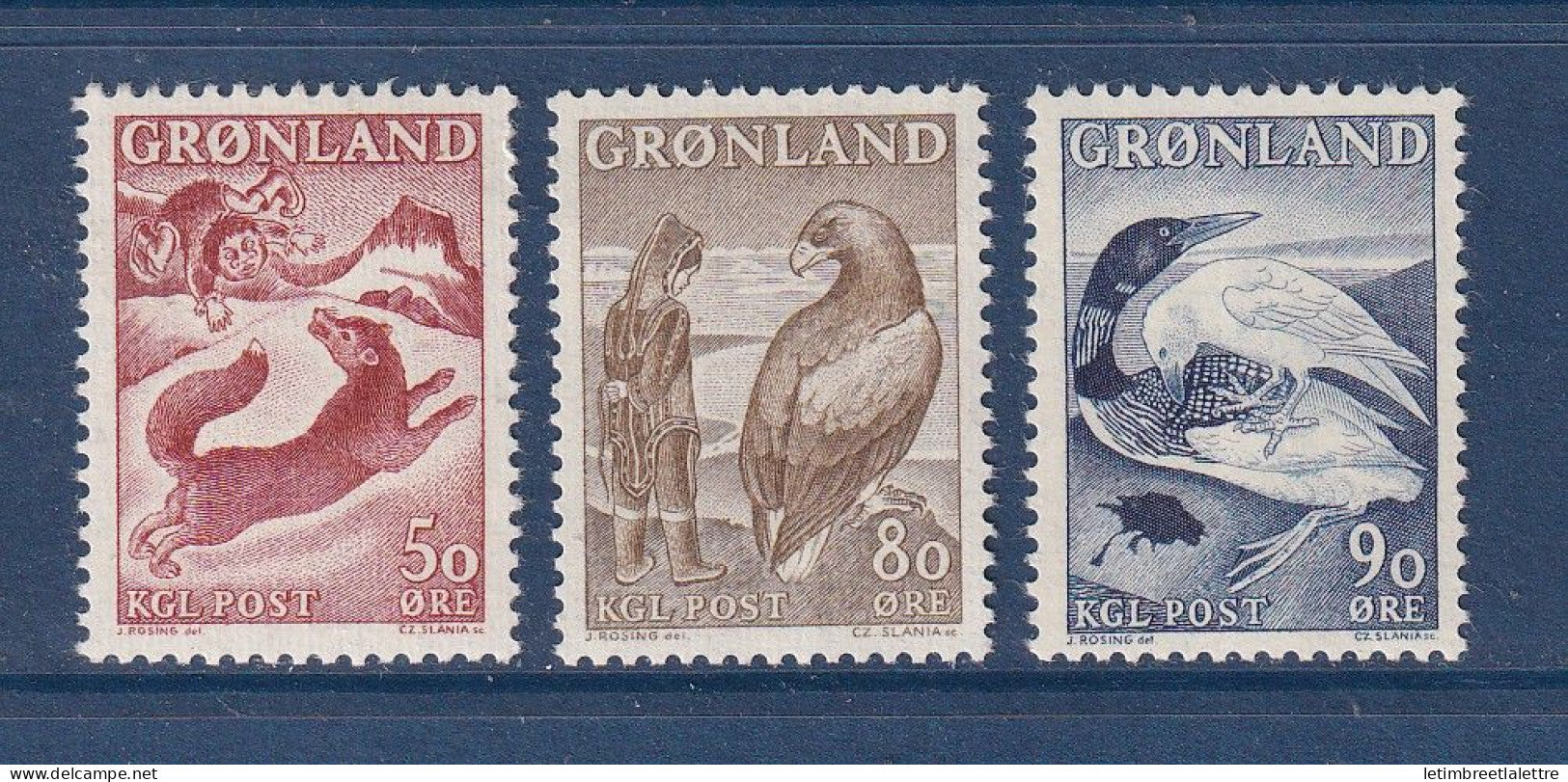 Groenland - YT n° 56 à 58 ** - neuf sans charnière - 1966 1969