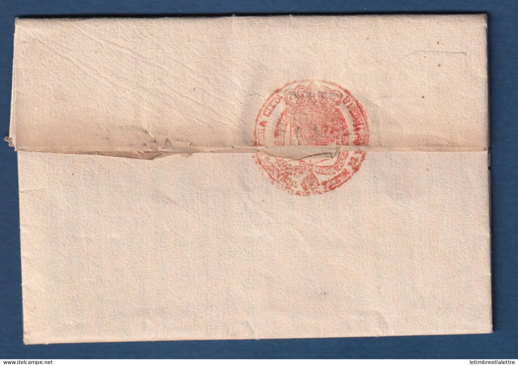 France - Nizza ( Nice ) - cachet Divisione Di Nizza - pour Isola - 1828