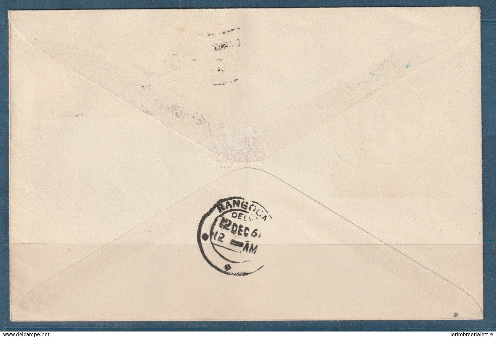 Myanmar - Birmanie - Burma - YT n° 82 à 85 - FDC premier jour document - 2ème jeux asiatiques - seap games - 1961
