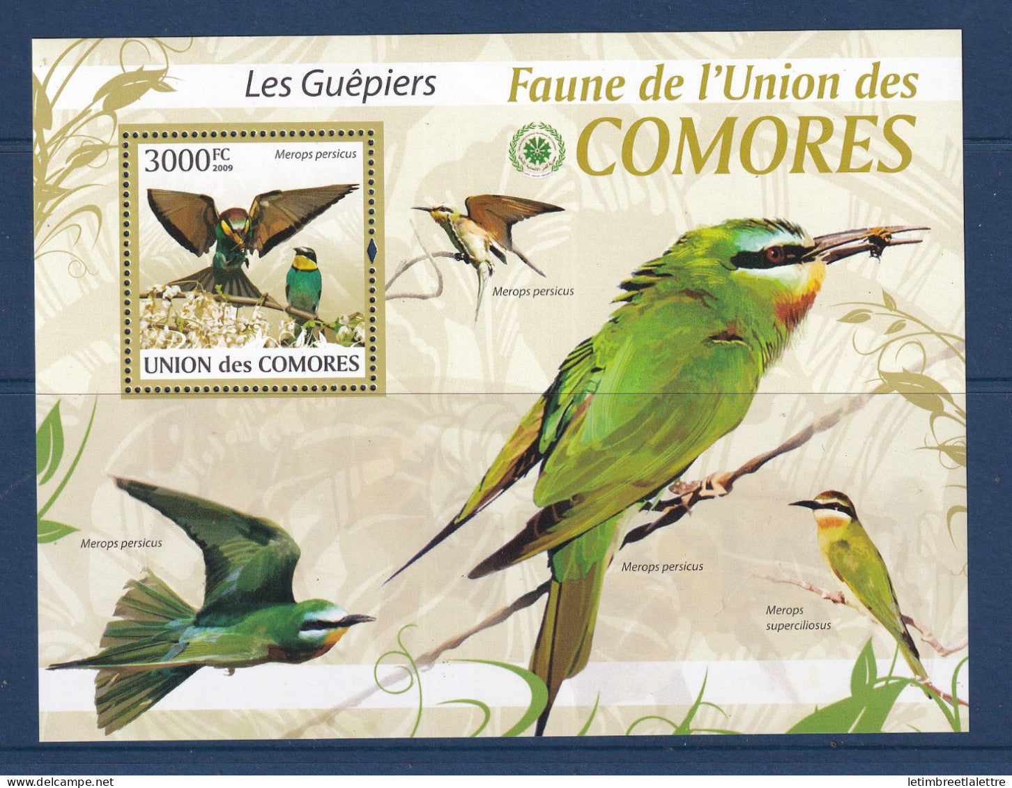 Comores - bloc YT n° 205 ** - Neuf sans charnière - guêpiers - oiseaux -  2009