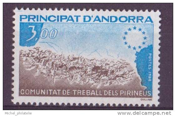 ANDORRE N° 328** NEUF SANS CHARNIERE   CHAINE DES PYRENNEES ET SYMBOLE