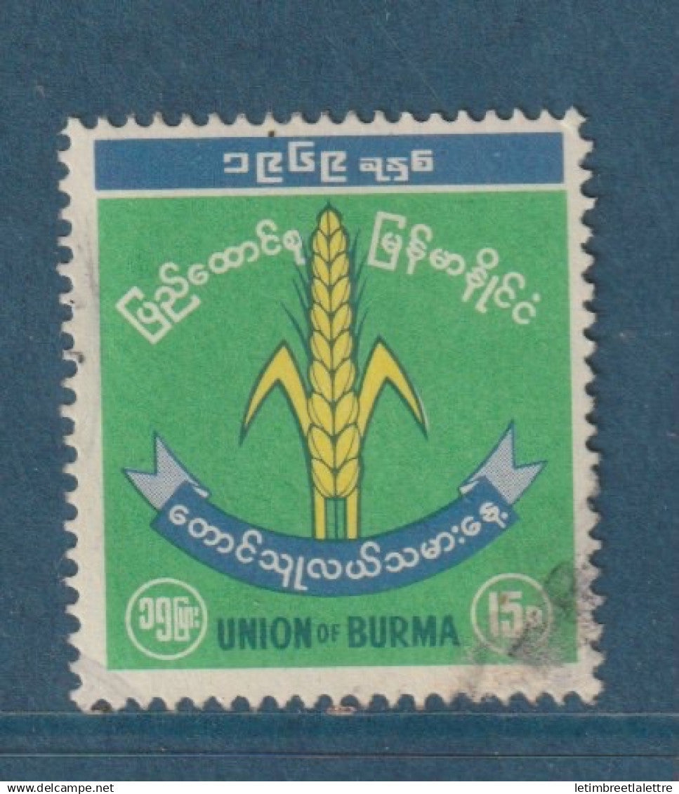 Myanmar - Birmanie -  Burma - YT n° 123 - oblitéré - journée du paysan - 1969