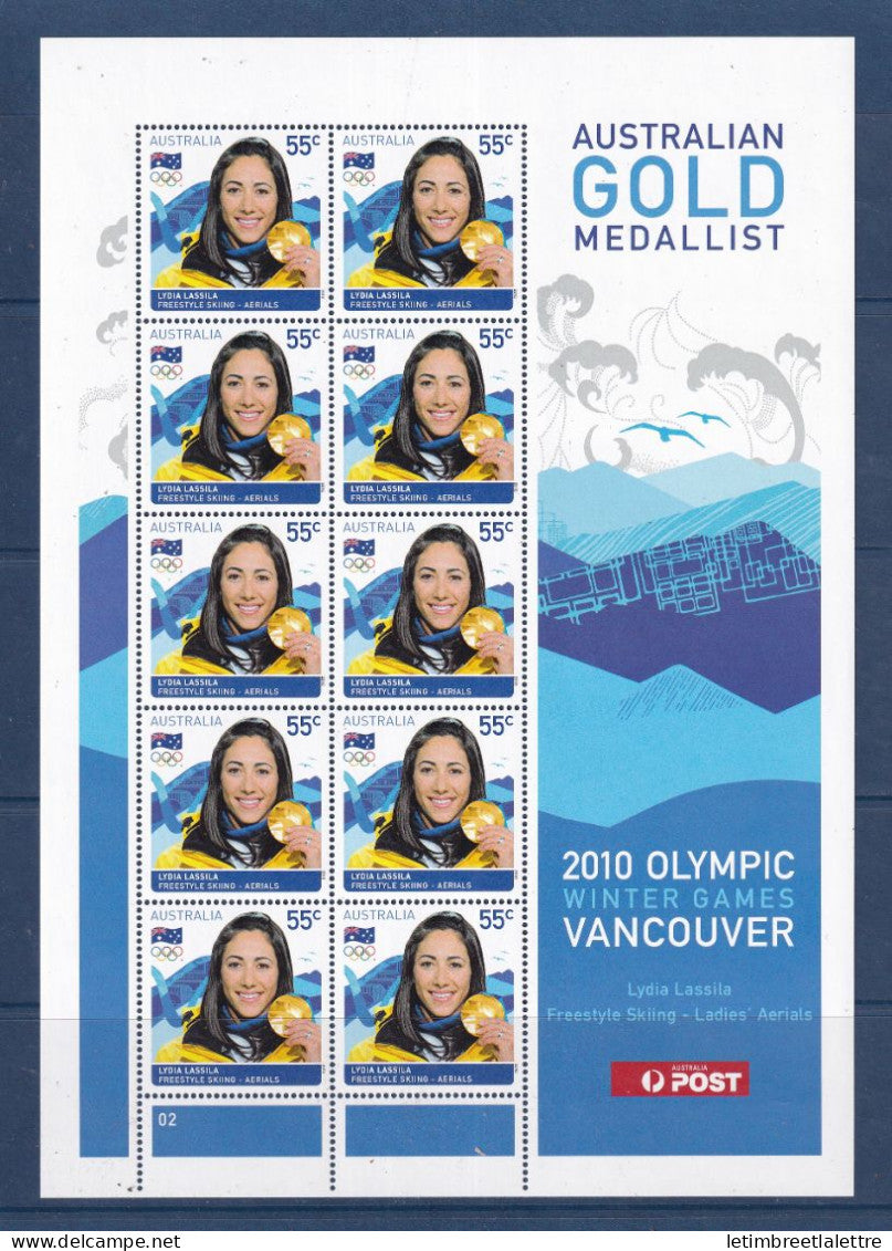 Australie - YT n° 3227 ** - neuf sans charnière - Jeux olympiques d' hiver - 2010