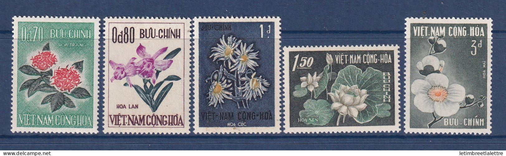 Viet Nam du Sud - YT n° 264 à 268 ** - Neuf sans charnière - 1965