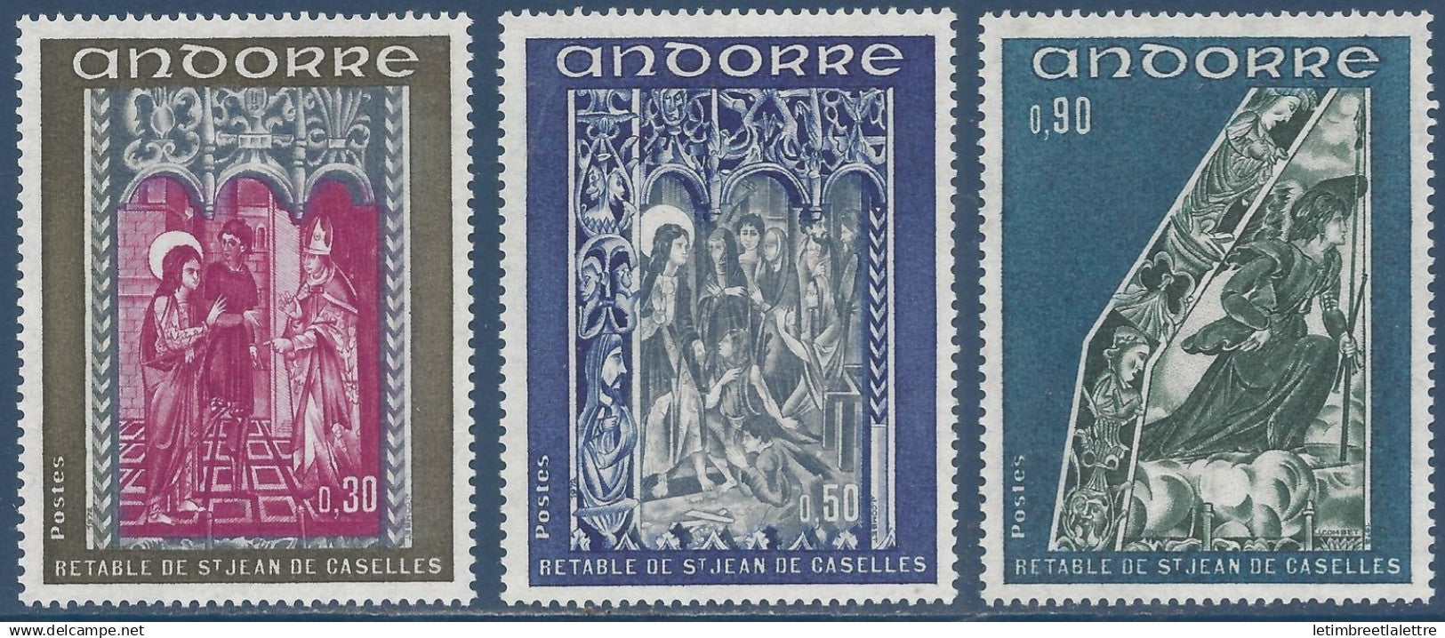 Andorre - YT n° 221 à 223 ** - Neuf sans charnière - 1972