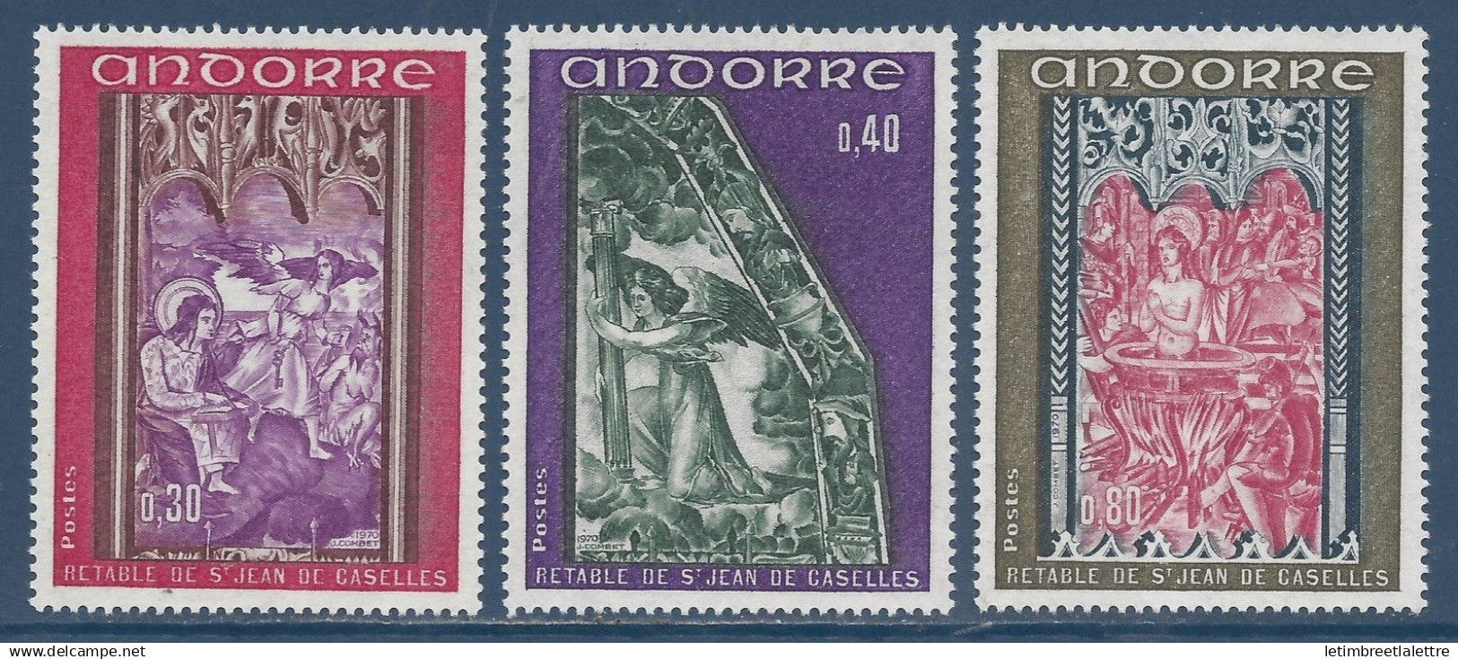 Andorre - YT n° 206 à 208 ** - Neuf sans charnière - 1970