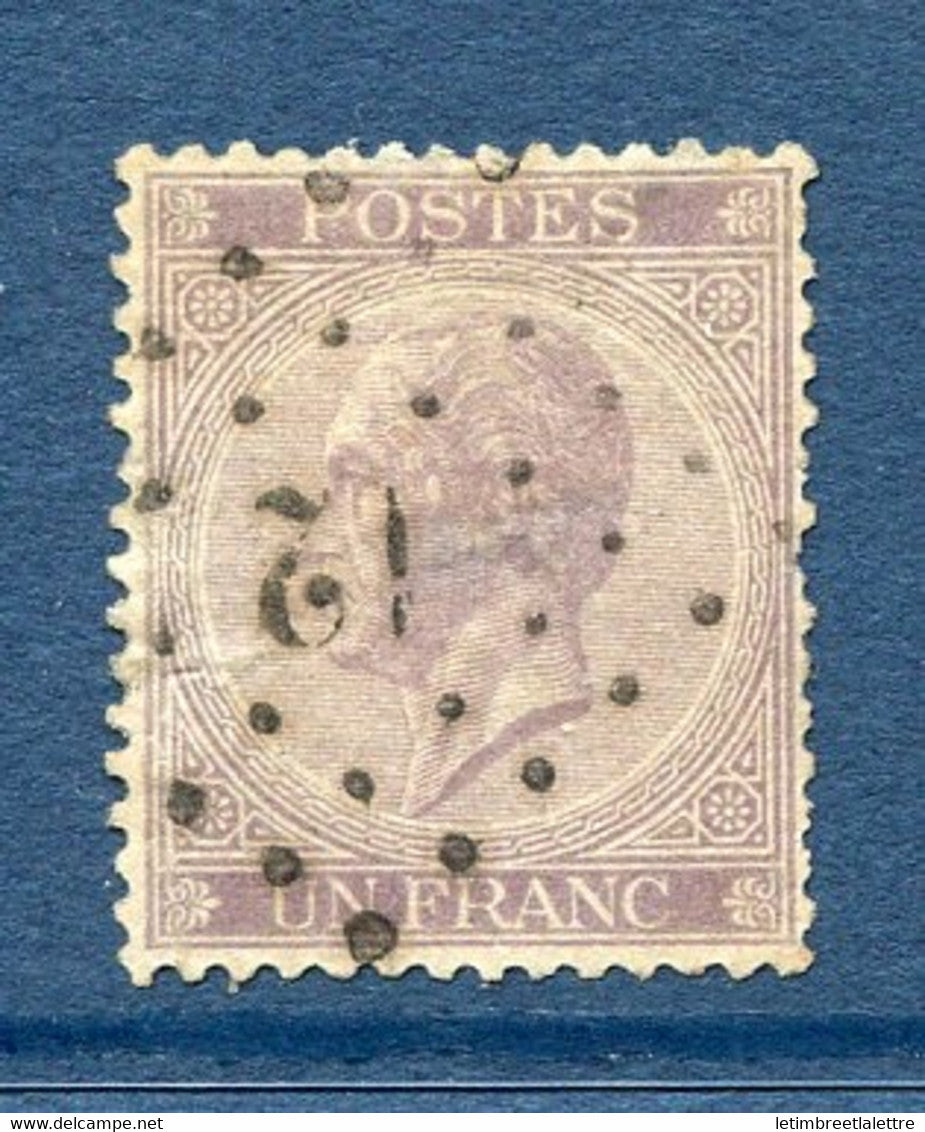 ⭐ Belgique - YT n° 21 - oblitéré - 1865 / 1866 ⭐