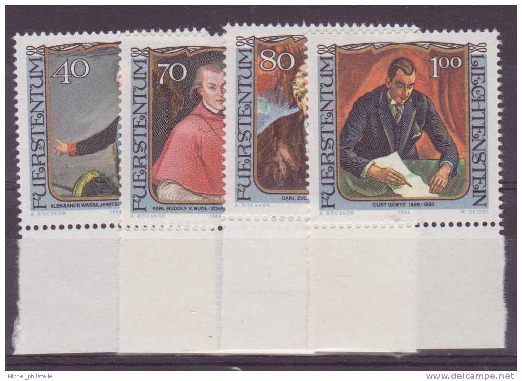 ⭐ Liechtenstein - YT n° 780 à 783 ** - Neuf sans charnière - 1984 ⭐