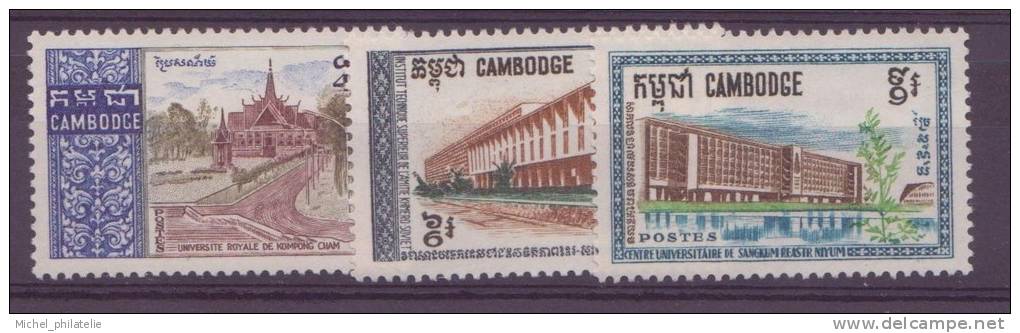 Cambodge n°203 à 205 et 208 à 212** neuf sans charniere