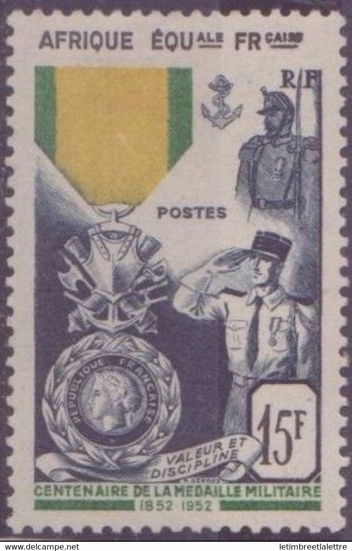 ⭐ AEF - YT n° 229 * - Neuf avec charnière - 1952 ⭐