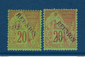 Réunion - YT n° 29 et 30 * - neuf avec charnière - 1891