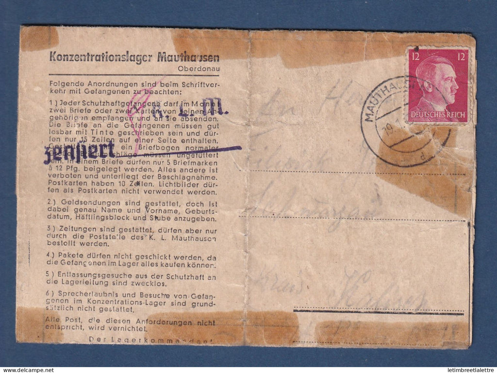 Allemagne - Camp de concentration de Mauthausen - 1920